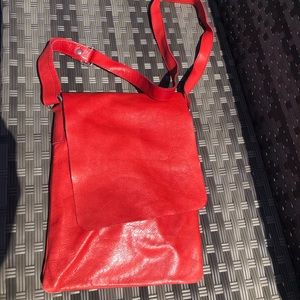 Leather crossbody purse